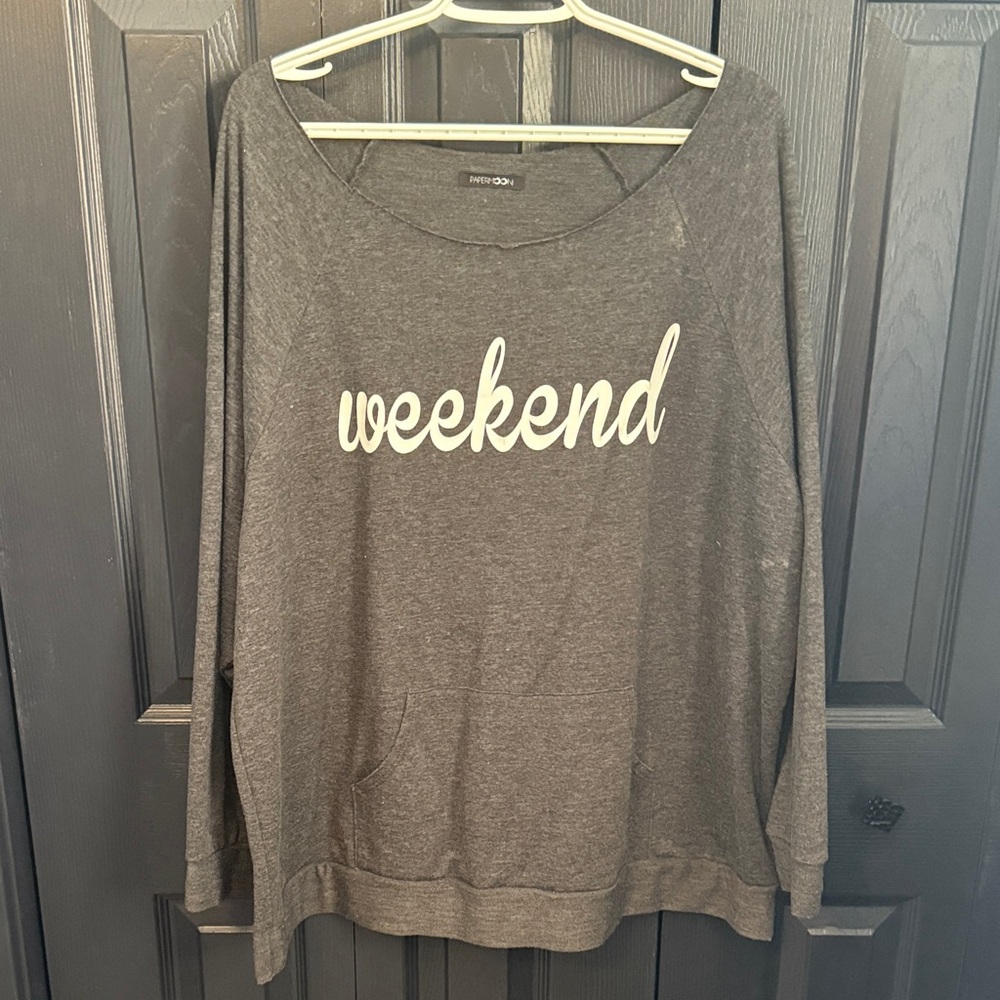 Papermoon Charcoal 'Weekend' Sweatshirt